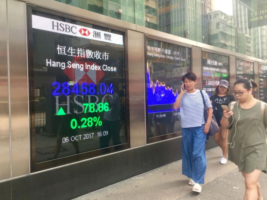 港股高開低收眾安再升16%